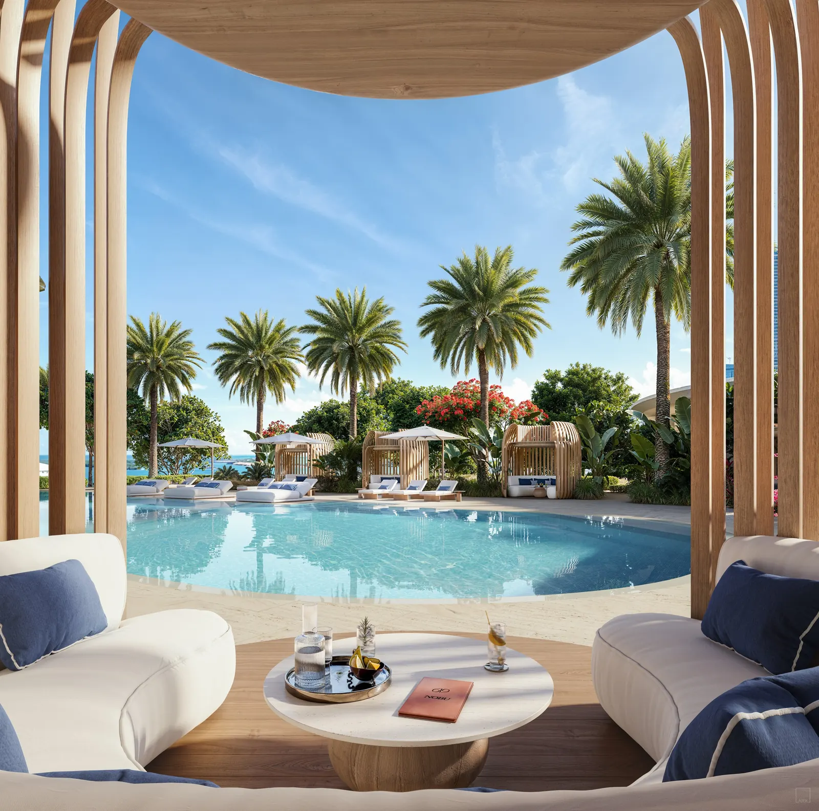 619 Brickell by Nobu · Foster + Partners &mdash; Cabanas