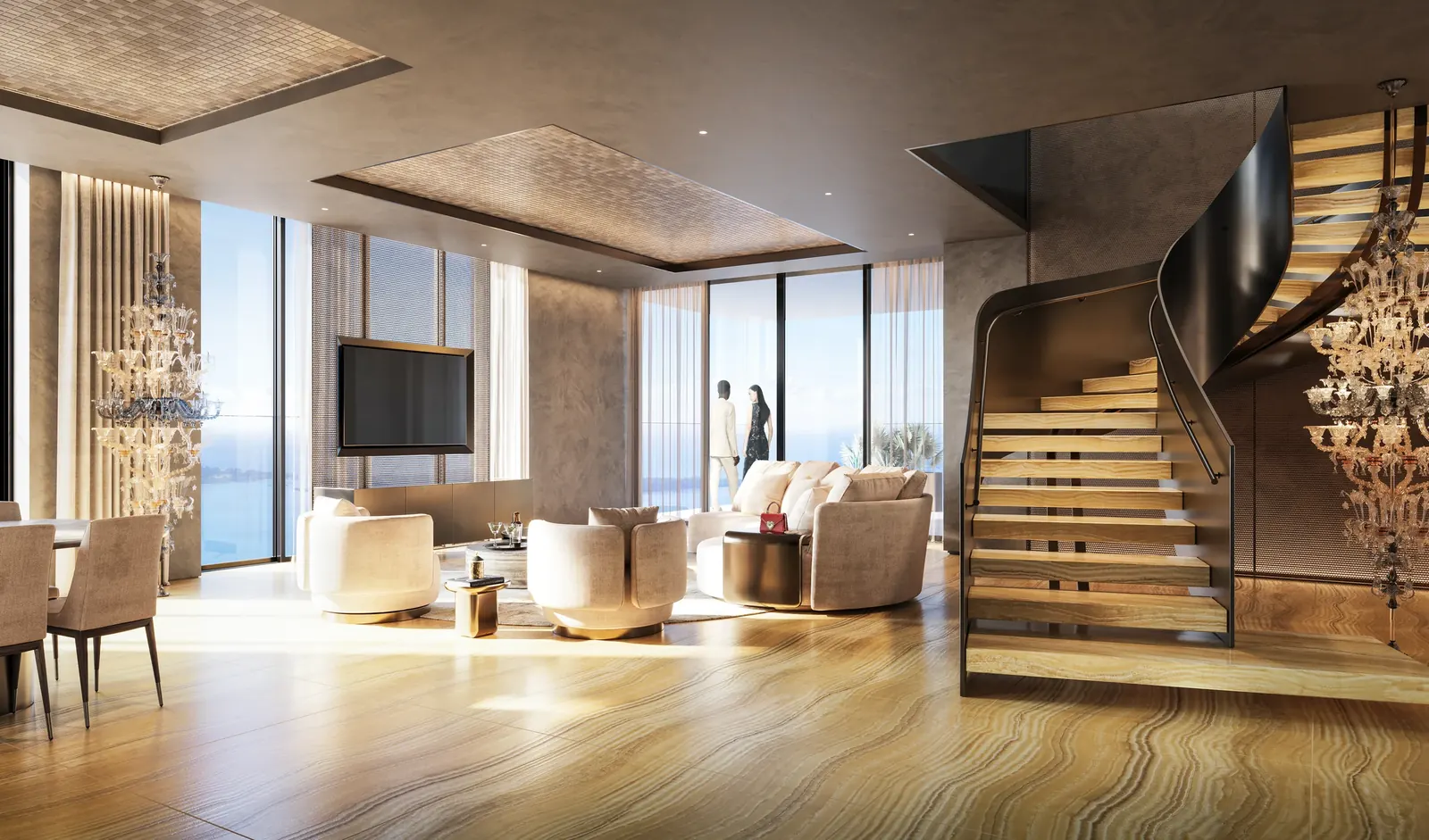 888 Brickell Dolce&Gabbana &mdash; Salón · paleta oro