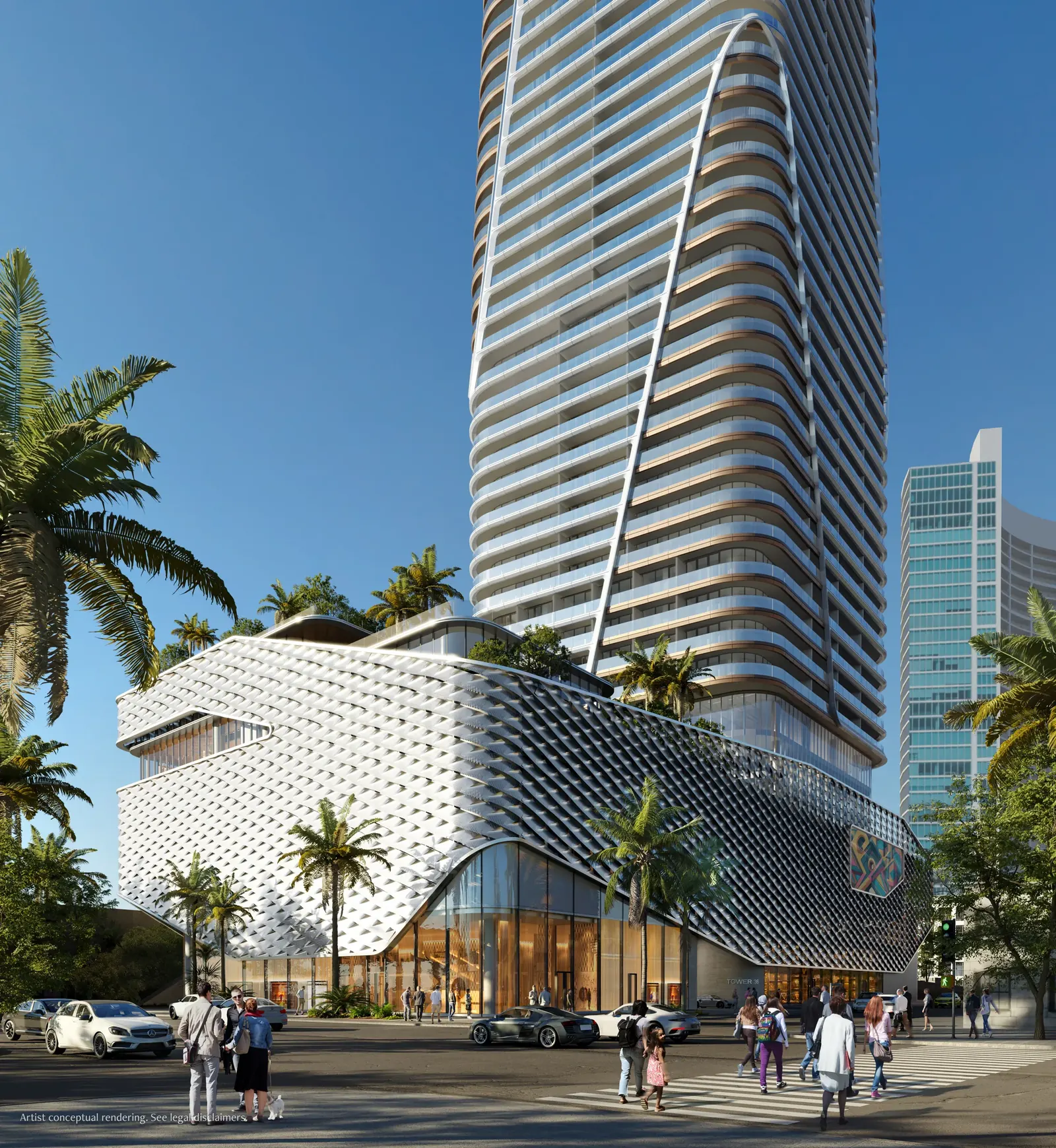 Anantara Residences Miami tower over Biscayne Bay