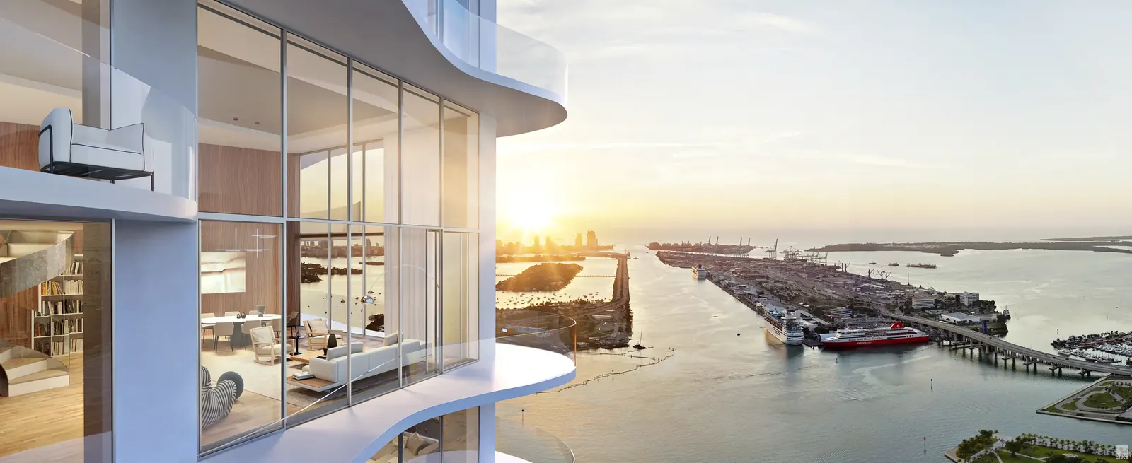 Casa Bella Residences by B&B Italia &mdash; Vistas a la bahía