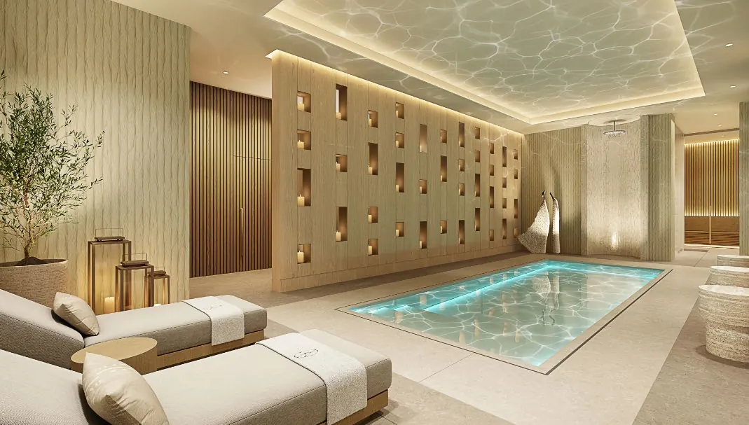 Spa con piscina interior