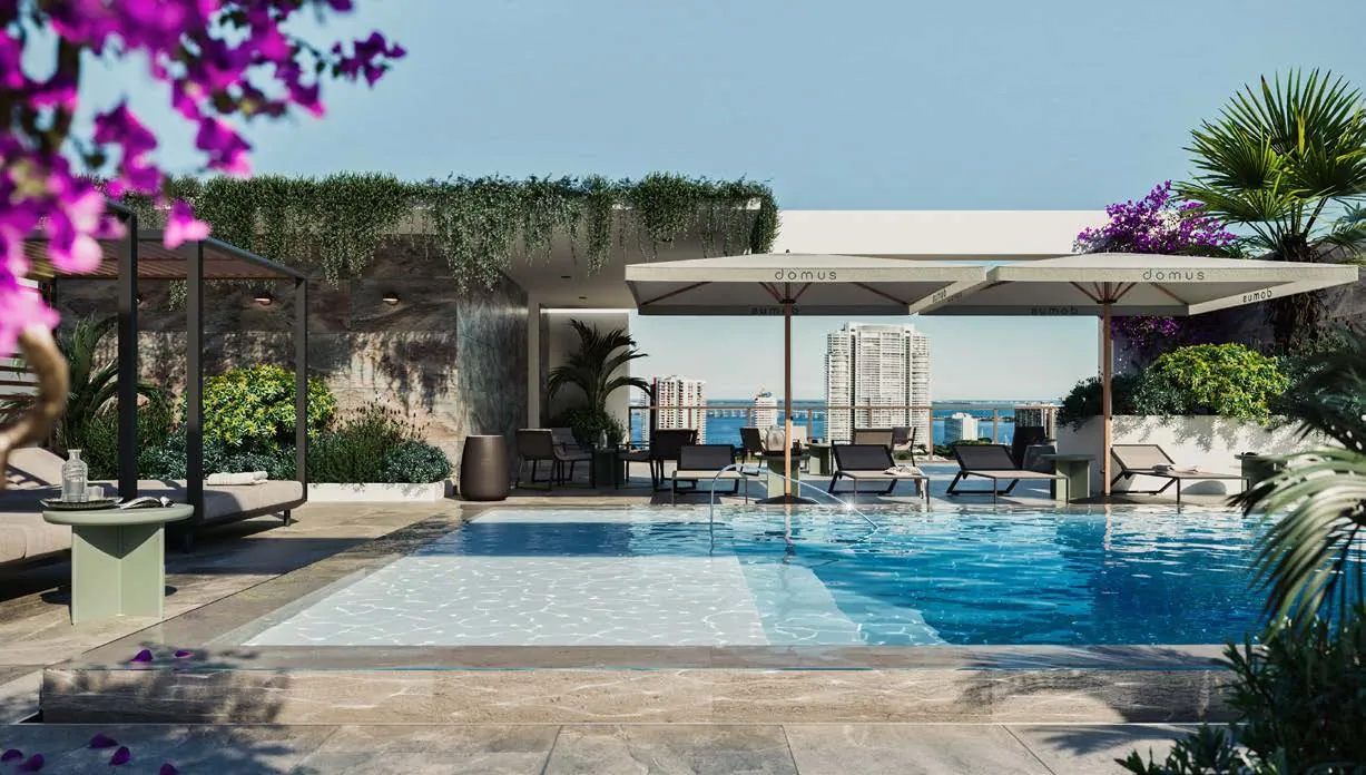 Rooftop pool