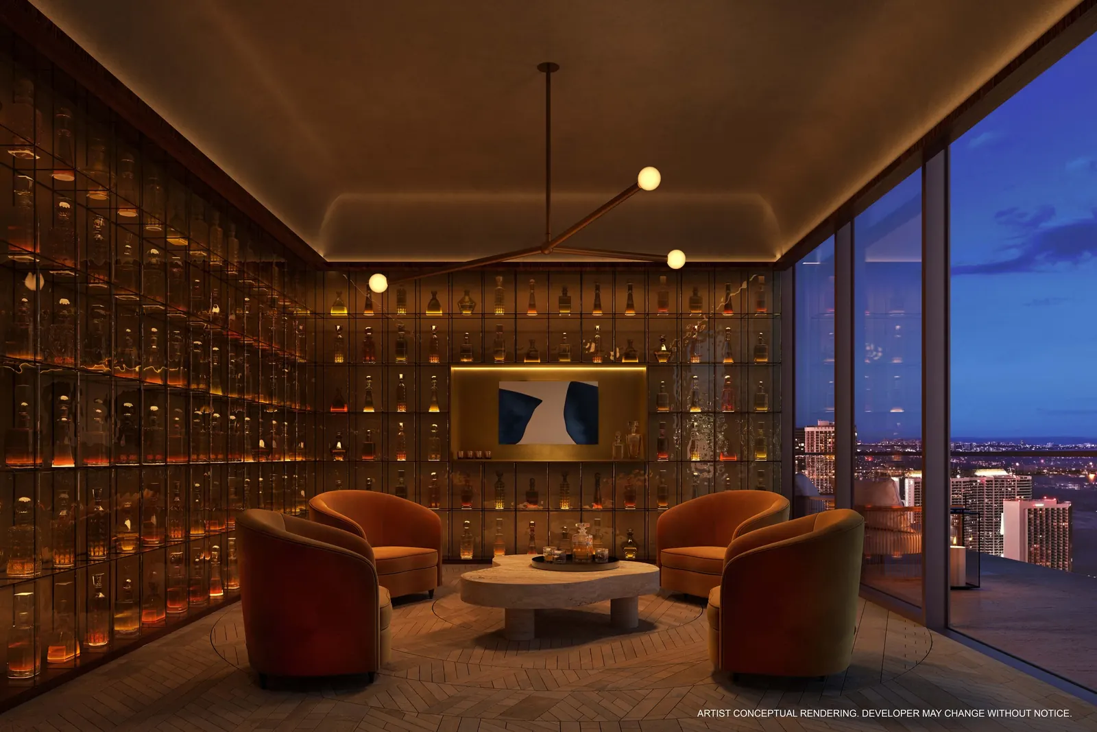 JEM Private Residences &mdash; Spirits tasting room