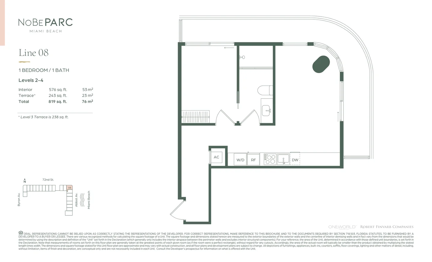 1 Dormitorio – plano NoBe Parc