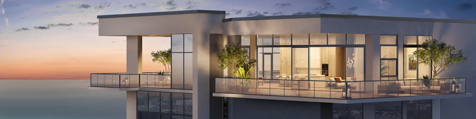Palma Miami Beach perspectiva edificio