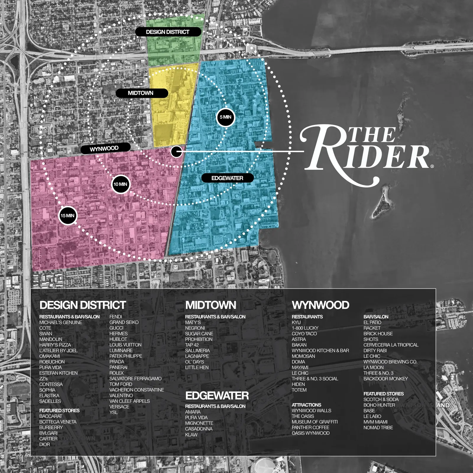 The Rider — Nearby restaurants, shops and attractions