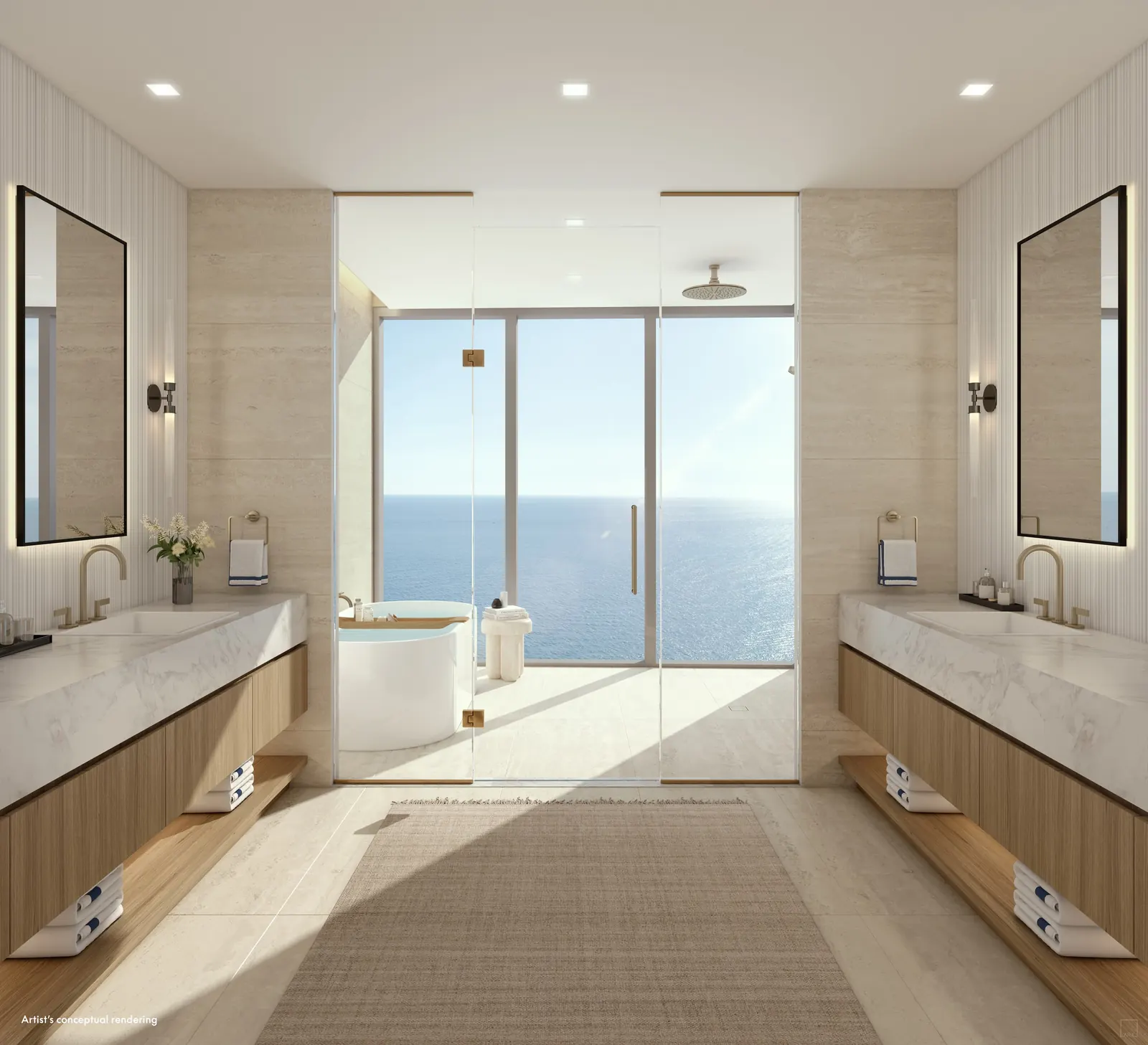 W Pompano Beach Hotel & Residences &mdash; Primary bathroom