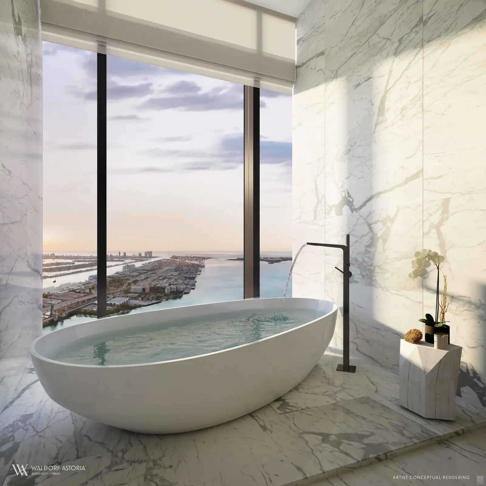 Waldorf Astoria Residences Miami &mdash; Baño principal