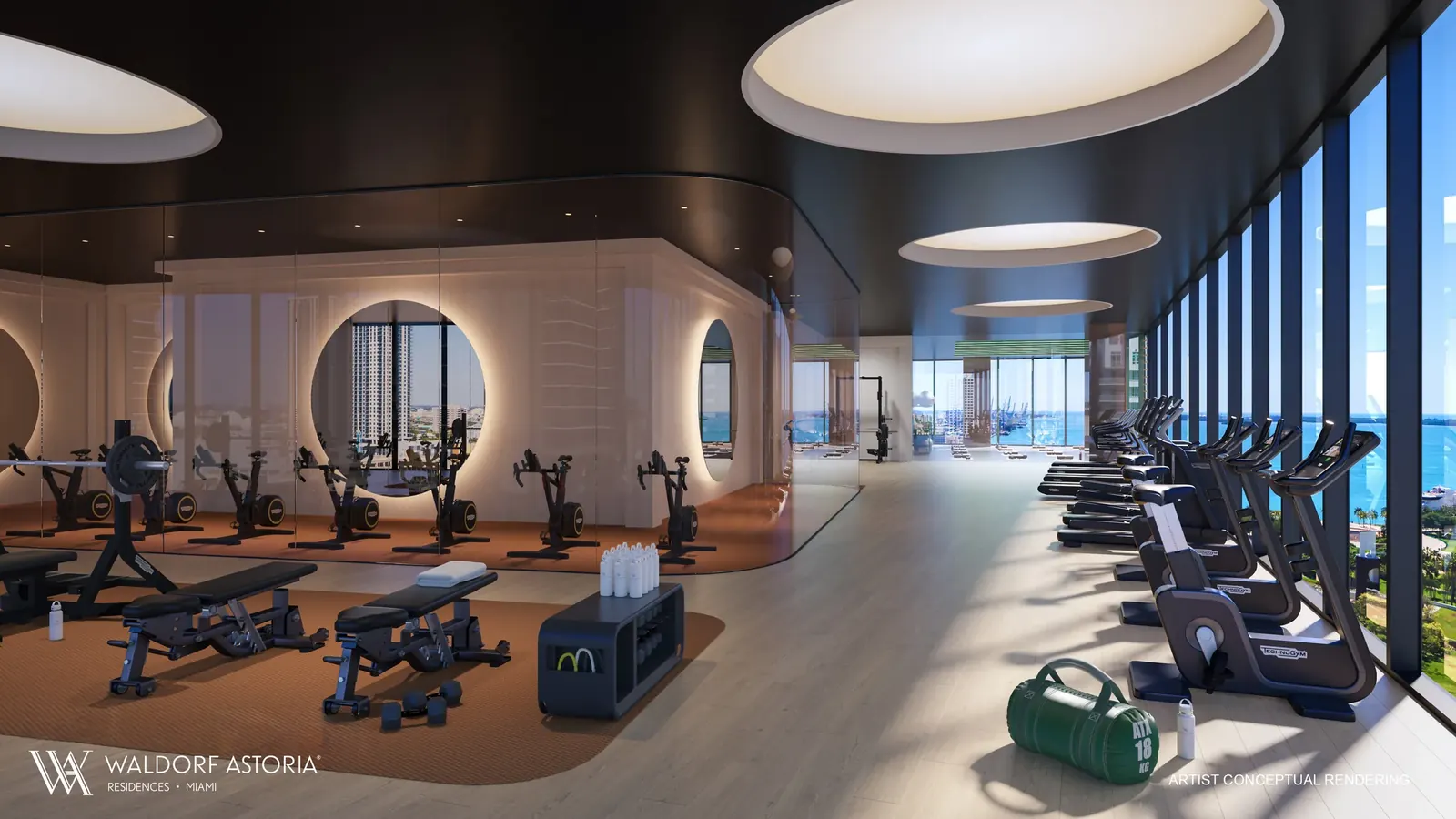 Waldorf Astoria Residences Miami &mdash; Gimnasio