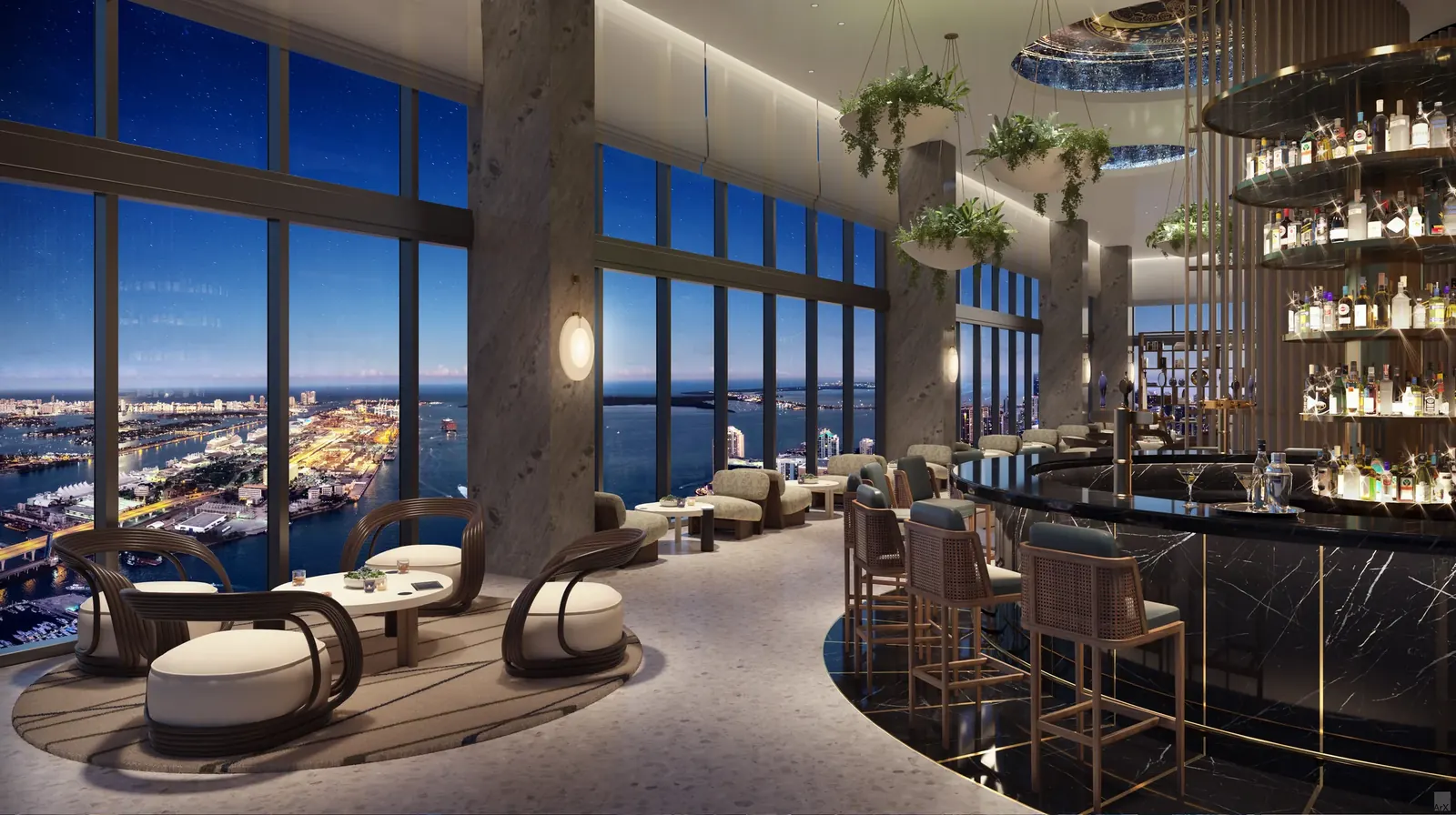 Waldorf Astoria Residences Miami &mdash; Peacock Alley